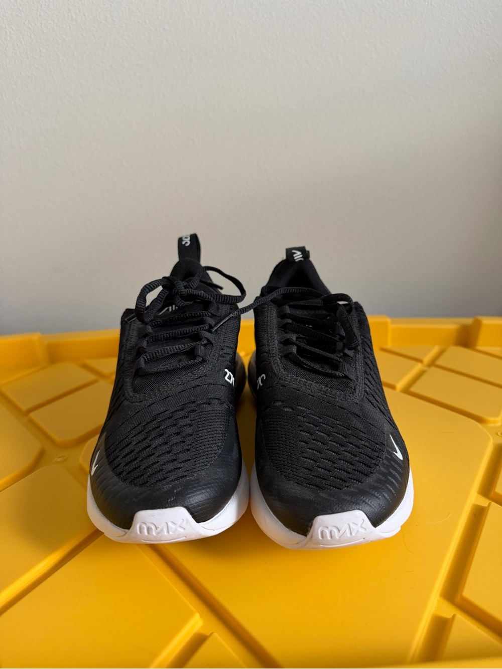 Nike Black Athletic Sneakers with White Sole